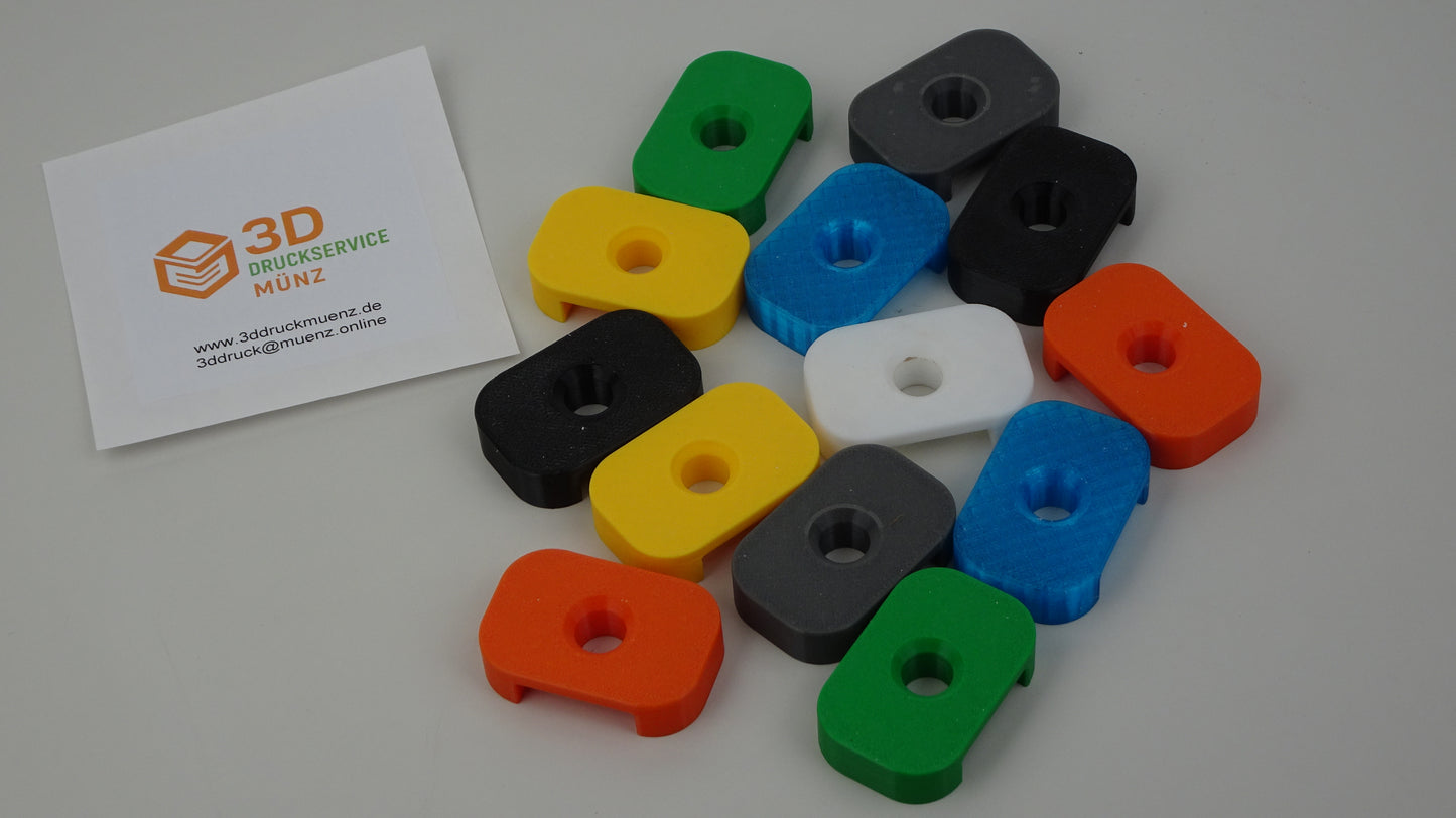 Adapter für Leitergummis und Tellerkopfschraube - Set mit 10 Stück